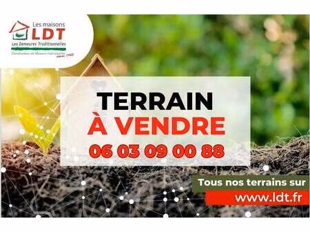 terrain constructible viabilisé à vendre
