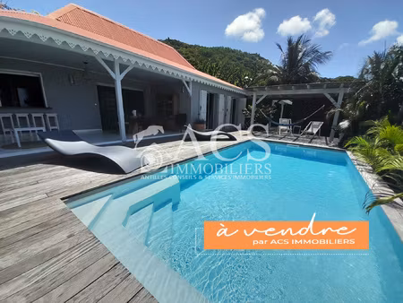 très belle maison st4 sur les hauteurs des anses d'arlets