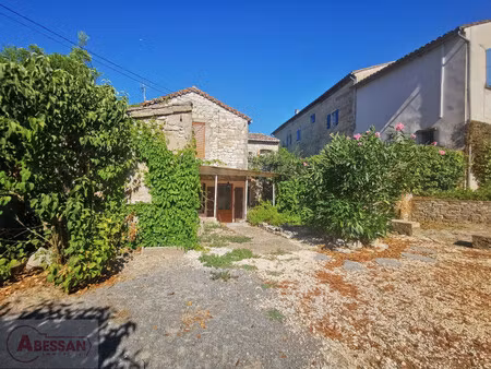 vente maison en pierre logrian florian  93m² 4 pièces 135 000€ avec garage