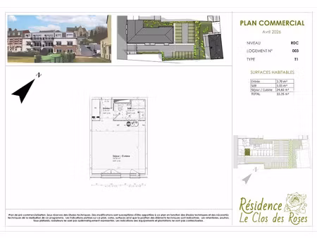 vente appartement 1 pièce 33.35 m² à poix-de-picardie (80290)  122 000 €