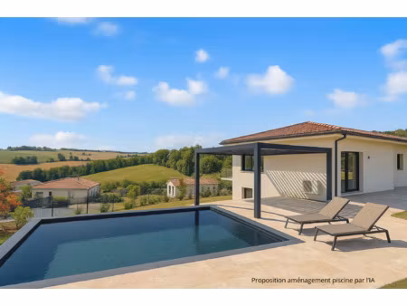 maison contemporaine t7 avec vue dégagée à deyme