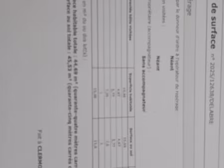 location appartement 2 pièces 45 m² à chamalieres (63400)  615 €