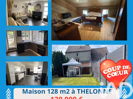 vente maison 4 pièces 128 m² à thelonne (08350)  130 000 €