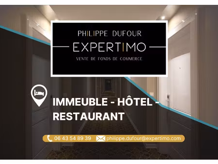 immeuble hotel restaurant 850 m2 sur celles sur durolles