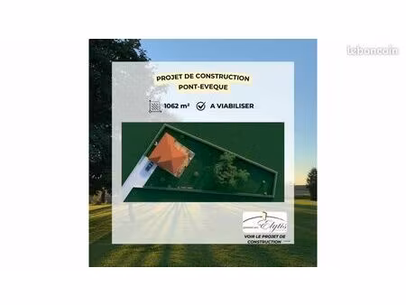 terrain 1 222 m² pont eveque