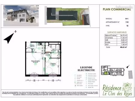 appartement 2 pièces 49 m²