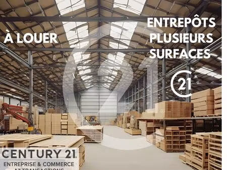 entrepôt 100 m² jaillans