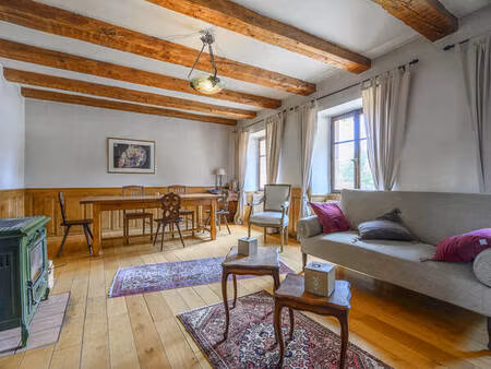 jolie maison bourgeoise village  jardin  3 chambres  garage  parkings