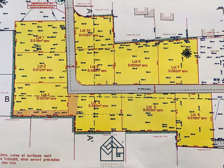 achat terrain 513m² le coteau 42120