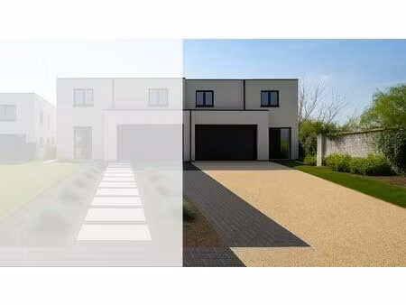 ruime halfopen nieuwbouwwoning op mooi perceel in vinkt.