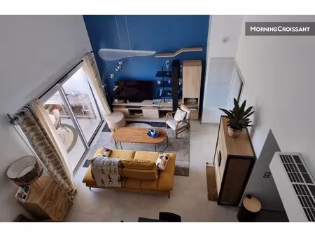 location meublée duplex 2 pièces 55 m² à saint-jean-de-vedas (34430)  1 200 €