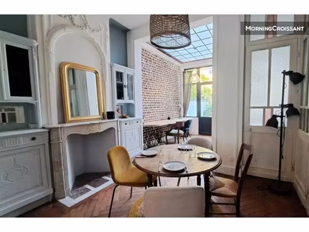 location meublée appartement 1 pièce 55 m² à la madeleine (59110)  1 300 €