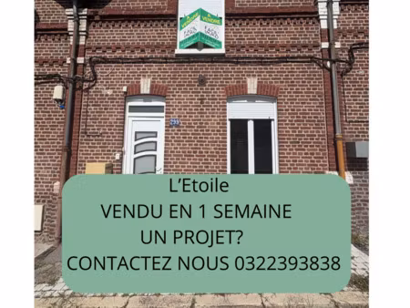 achat maison 5 pièces 75m² flixecourt 80420