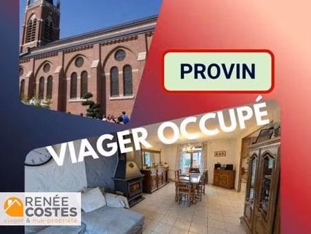 vente en nue propriété - h73 ans - provin (59185)