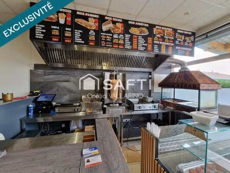 vente fond de commerce kebab sur axe très passant
