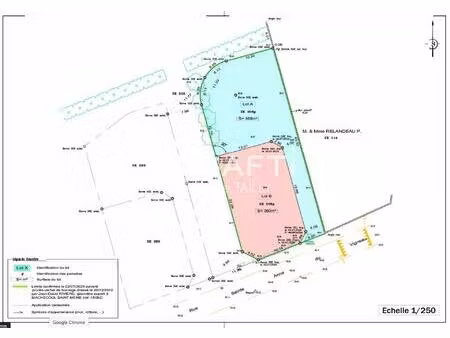 terrain 468 m2 - plat - rectangulaire - au calme