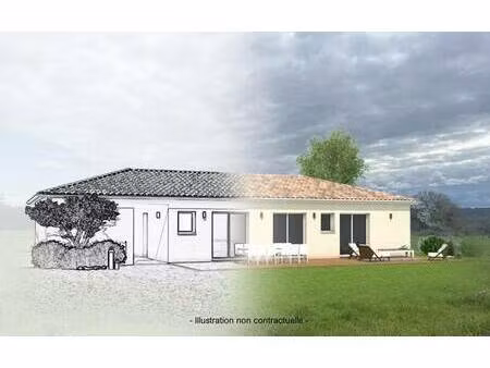 terrain avec maison neuve à vendre