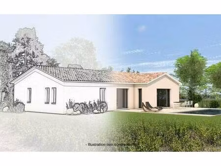 terrain avec maison neuve à vendre