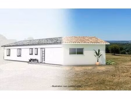 terrain avec maison neuve à vendre