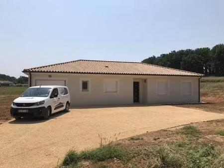 terrain avec maison neuve à vendre