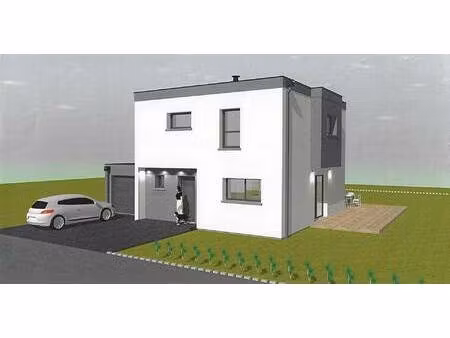 terrain avec maison neuve à vendre