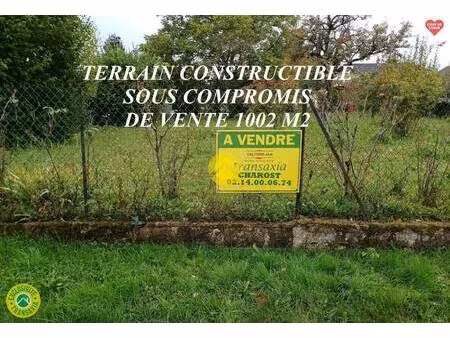 terrain constructible à vendre