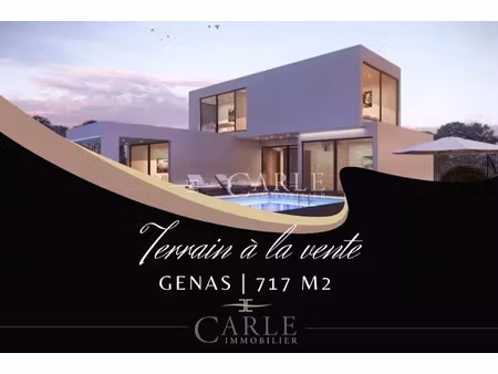 vente terrain 717 m² à genas (69740)  319 000 €