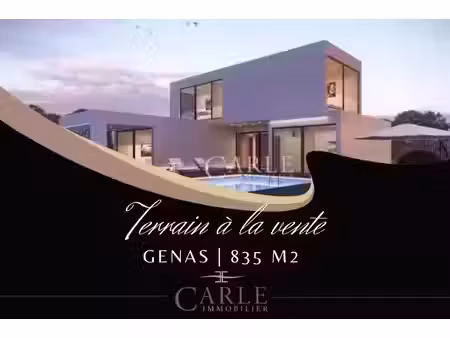 vente terrain 835 m² à genas (69740)  369 000 €