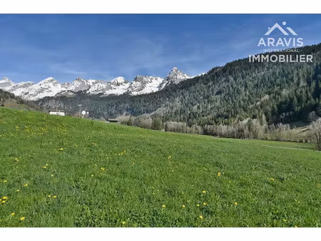vente terrain 1101 m² à le grand-bornand (74450)  450 000 €