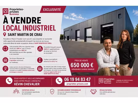 vente locaux professionnels 1000 m² à saint-martin-de-crau (13310)  650 000 €