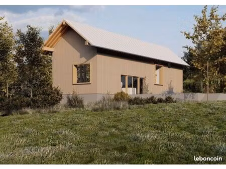 terrain avec projet de maison en ossature bois