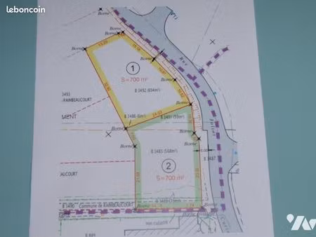 terrain 481 m² raimbeaucourt