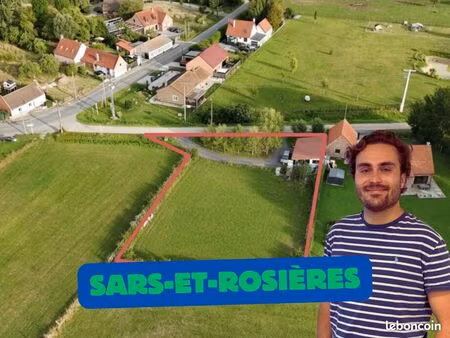 terrain 1 700 m² sars et rosieres