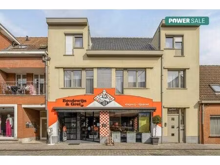 boucherie à vendre avec maison et studio à ruddervoorde