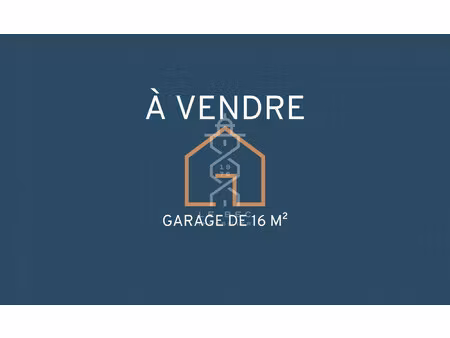 lorient sud : garage fermé de 16 m²