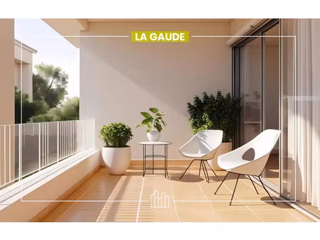 vente appartement neuf 2 pièces 45m2 la gaude - 282000 € - surface privée