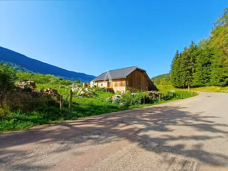 exclusivité l'adresse - grange au coeur des bauges - 4500 m² de terrain agricole - saint f