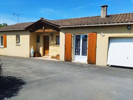 a vendre - pavillon de plain pied 87m² avec grand terrain sans vis a vis