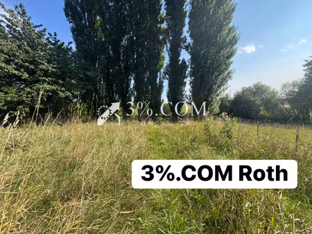 3%com très beau terrain viabilisé à pfettisheim