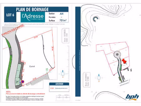 vente terrain  698.00m²  cucq