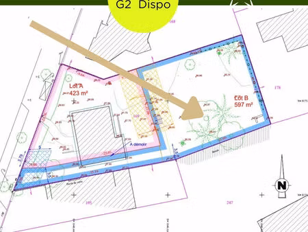 terrain chatenay malabry limite sceaux 587 m2