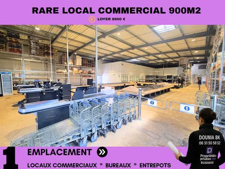 location locaux professionnels 900 m² à saint maximin (60740)  8 900 €