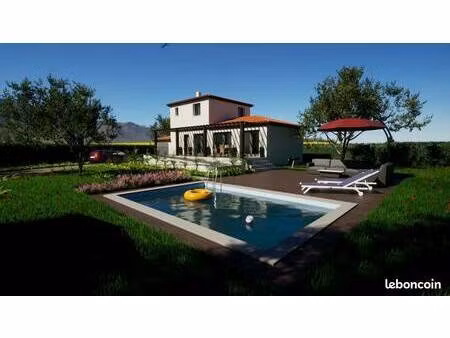 terrain avec maison neuve à vendre