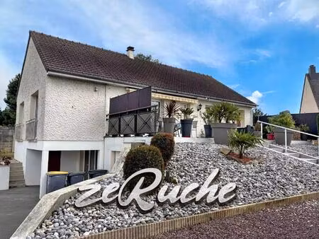 a vendre maison individuelle de plain-pied sur sous-sol à démouville
