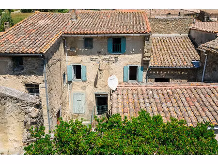 carcassonne - greffeil - maison de village en pierre t6 103m² (80m² hab.) avec vue dégagée