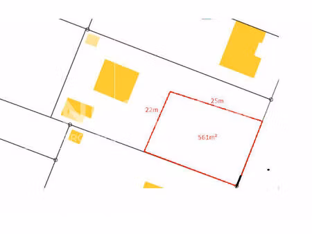 terrain à batir en campagne de donges 561 m²  libre de constructeur  proche de l'axe nante