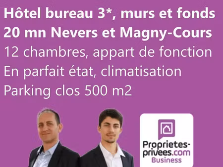 secteur nevers - hotel bureau 3*  murs et fonds