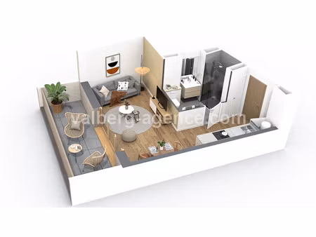 vente appartement 1 pièce 28.53 m² à valberg (06470)  165 000 €