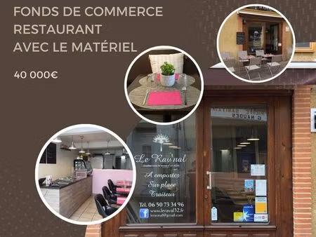 à acheter : fonds de commerce de restauration – hyper centre de samatan