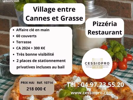 pizzeria  restaurant 100 m² mougins